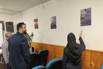 برپایی نمایشگاه هفته پدافند غیرعامل در مرکز بهداشت رشت